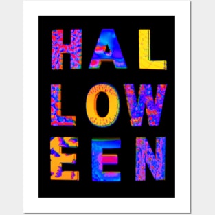 HALLOWEEN Scary Spooky Goopy Letters Posters and Art